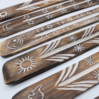 White Washed Incense Holders