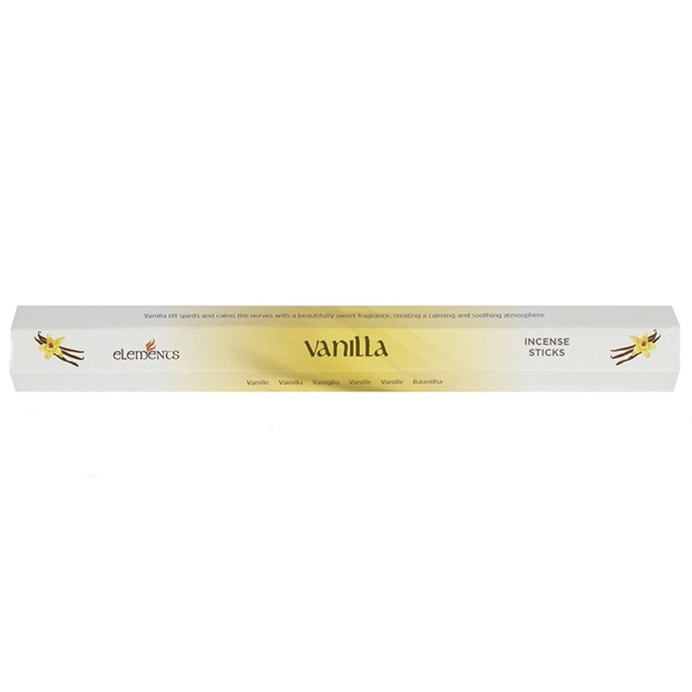 Set of 6 Packets of Elements Vanilla Incense Sticks